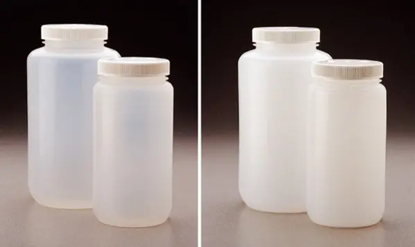 Flacon blanc b/plastique, col large, 500 ml - Matériel de Laboratoire