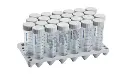 Centrifuge tube Eppendorf - Volume: 50 ml - Ø x h: 30 x 116 mm - Purity: sterile, Free of pyrogenes, DNase, RNase and DNA - 12 racks de 25 tubes - Colorless