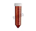 Centrifuge tube Eppendorf - Volume: 50 ml - Ø x h: 30 x 116 mm - Purity: sterile, Free of pyrogenes, DNase, RNase and DNA - 8 bags de 25 tubes - Amber