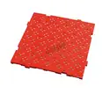 Caillebotis - 500 x 500 x H 22 mm - rouge
