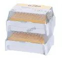 LEERE TIPACK BOXEN FÜR GILSON D200, GELB, (# F171302), x 2