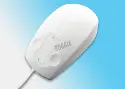 WASHABLE, DISINFECTABLE 3-BUTTON MOUSE WITH TOUCH SCROLL, IP68, WHITE