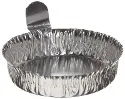 Coupelle de pesée en aluminium, exempt d&apos;huile, parois striées avec languette volume 20 ml