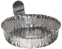 Coupelle de pesée en aluminium, exempt d&apos;huile, parois striées avec languette volume 50 ml