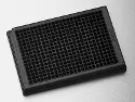 NBS&trade; CORNING non-sterile 384-well flat-bottom microplate - black - specificity: with low rim