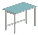 PAILLASSE DE LABORATOIRE VERRE L 600mm x P 600mm x H 900mm