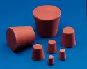 CONICAL RUBBER PLUG RED 6x9x18mm x25