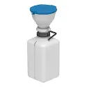 Vial Disposer Arnold avec bidon 10 l et entonnoir Arnold