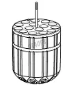 S-4X400 Bucket Adaptor for 15 tubes 4 - 8 ml