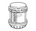 S-4X400 Bucket Adaptor for 1 vial 175 - 250 ml