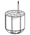 S-4X400 Bucket Adaptor for 8 tubes 9 ml