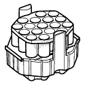 Adapter for 16 conical cuvette 15 ml or 16 Eppendorf tubes 5 ml or 1 microplate