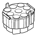 Adapter for 9 conical tubes 50 ml or for microplates