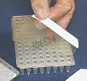 Transparent polyethylene adhesive (fork for use: plastic (-15 °C to +70 °C) or aluminium (-30 °C to +150 °C))