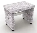 Table Trespa Toplab 750 x 750 x 750 mm avec plateau anti-vibration granit 300 x 450 mm