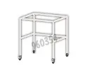 Tubular table with wheels for hoods H091D+, H092D+ and H092Z+