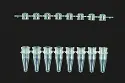 Quali - PCR - Tube - Caps, 8er - Streifen - Flach f. RT - PCR - Transparent