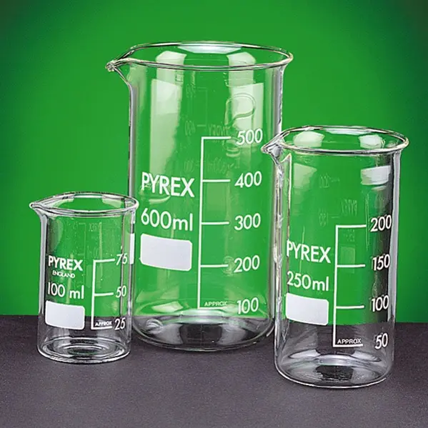 Pyrex borosilicate glass high profile beaker 600 ml 