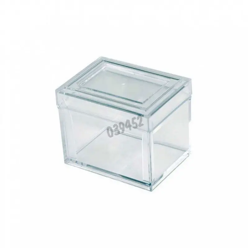 uxcell Tubo de almacenamiento rígido transparente con tapas Caja de tubo de  contenedor de almacenamiento pequeña transparente con cubierta Tubo de