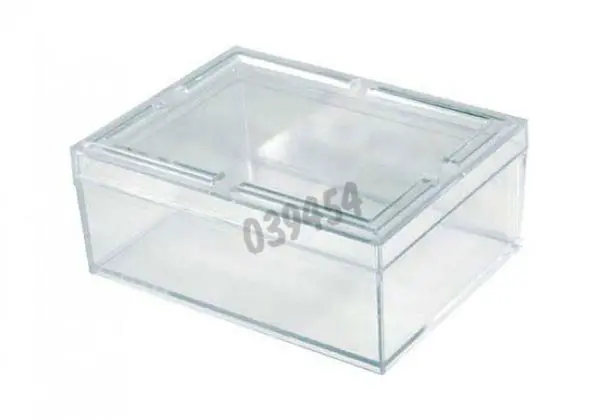 Caja de almacenaje transparente 120 x 90 x 50 mm - Equipo de