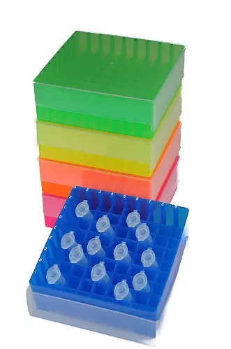 Gefrierboxen für Mikroröhrchen 5 ml - Gefrierboxen aus Kunststoff