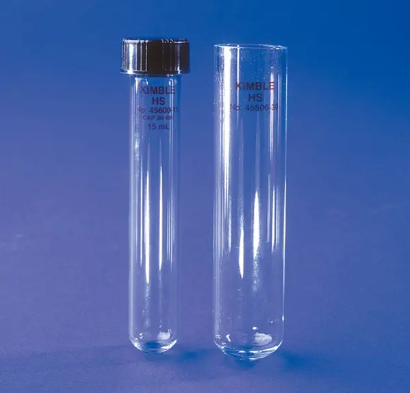 Tube à bouchon à vis 30 ml en verre High Speed super résistant - Matériel  de laboratoire