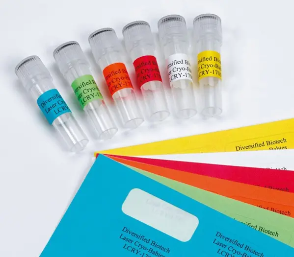 Etichetta speciale per criogenia 43 x 19 mm colore bianco - Strumentazione  per laboratorio