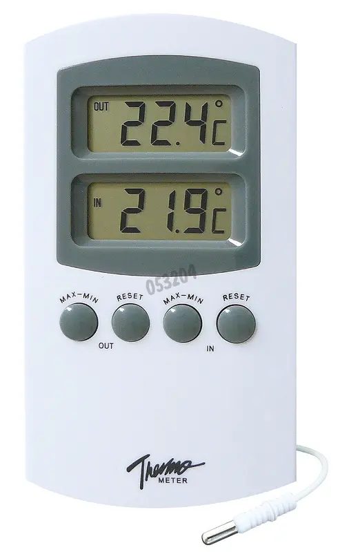 Doble termómetro interior/exterior, triple visualización - Equipo de  laboratorio