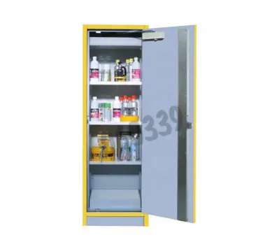 Asecos Safety Storage Cabinet, 30 Min fire resistant, 3 Shelves, 1 Door