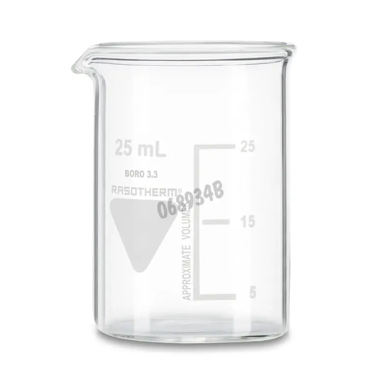 Bécher gradué 25 ml en verre borosilicaté forme basse - Matériel de  laboratoire
