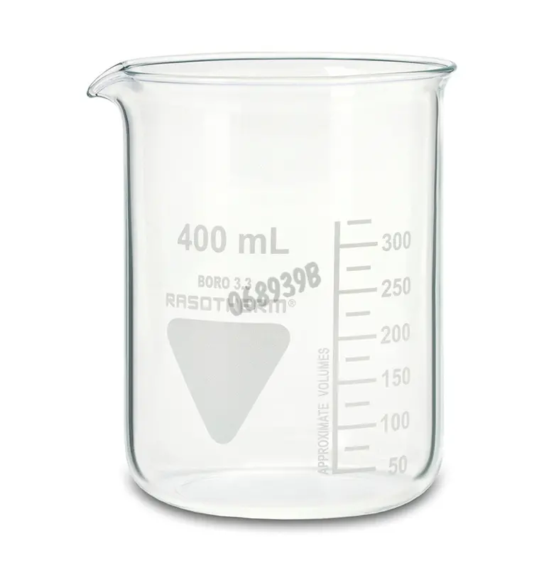 Bécher gradué 400 ml en verre borosilicaté forme basse - Matériel de  laboratoire