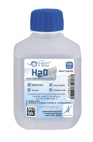 Acqua sterile apirogena versol 500 ml - Strumentazione per laboratorio