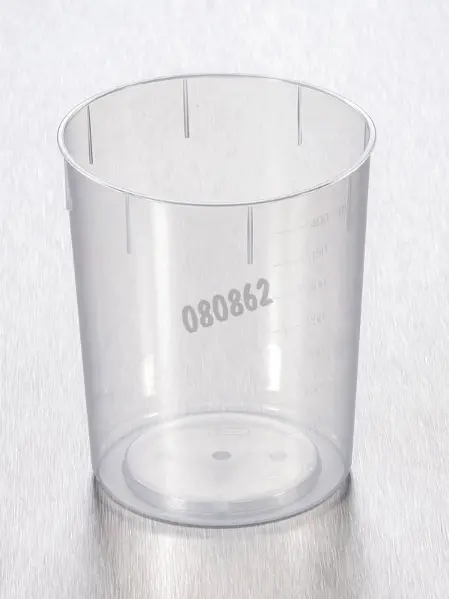Pot conique en polypropylène - sans couvercle - 400 ml - transparent -  Matériel de laboratoire