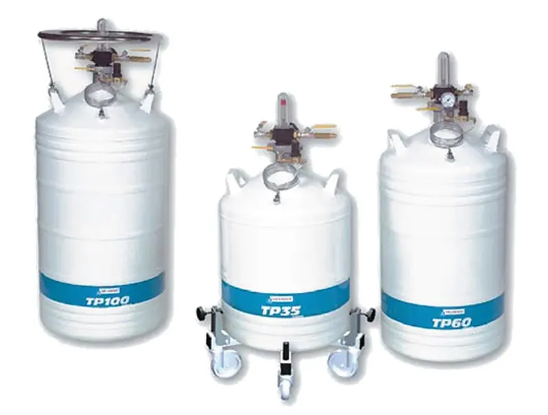 Container pressurisé d'azote liquide TP Air Liquide 98 litres