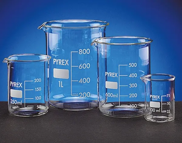 B cher 50 Ml En Verre Borosilicat Pyrex Forme Basse Mat riel De 