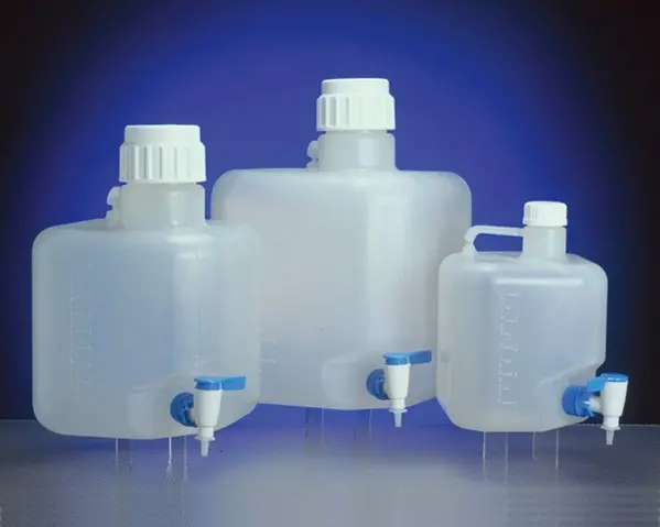 Tanica 5 litri in polipropilene autoclavabile con rubinetto -  Strumentazione per laboratorio