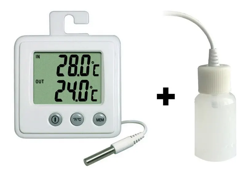 Otio Draadloze Thermometer - Voor Binnen & Buiten, Met Tijdweergave