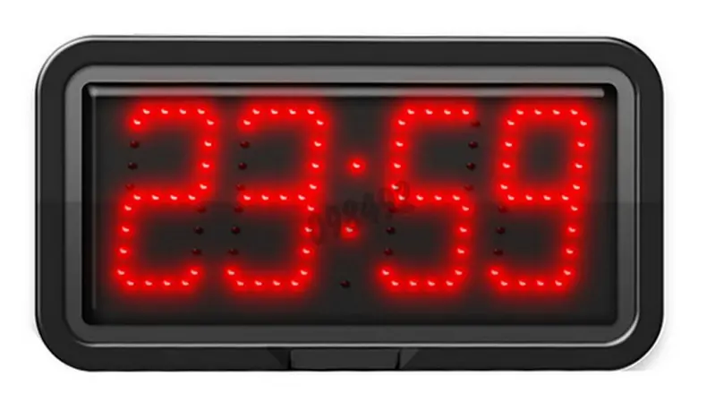 Uhr Mit 4 Zahlen Rote Leds - Größe Der Zahlen 10 Cm - Labormaterial