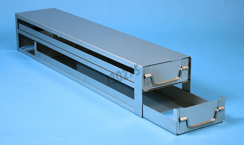 Rangement 2 tiroirs pour 10 boîtes de congélation (pour congélateur  armoire) - Matériel de laboratoire