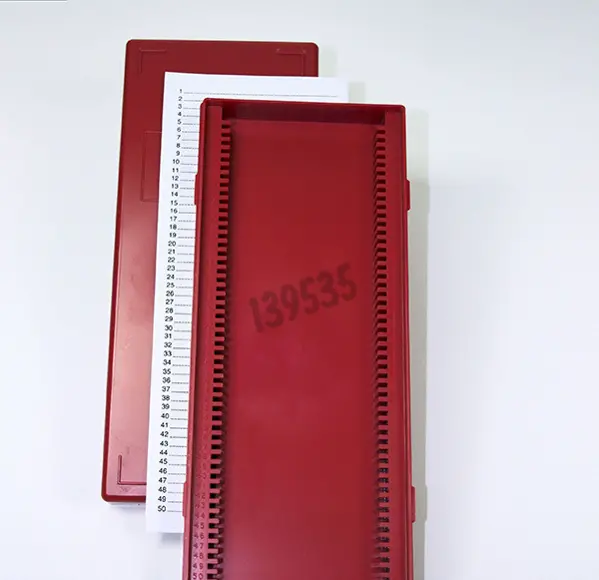 Caja de poliestireno expandido color rojo para 50 microtubos - Equipo de  laboratorio