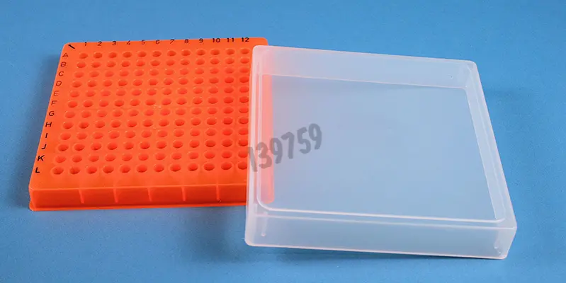 Gefrierbox Für Pcr-Mikroröhrchen 0,2 Ml Einzeln In Streifen Farbe Orange -  Labormaterial