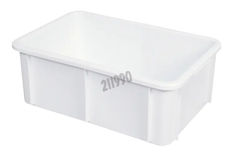 Bac alimentaire blanc rectangulaire 35 Litres (L) 600 x (P) 400 mm