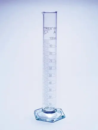 Provetta classe A in vetro Pyrex UKAS 500 ml - Strumentazione per  laboratorio