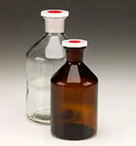 Flacon à réactif en verre sodocalcique - verre clair - capacité 50 ml -  Matériel de laboratoire
