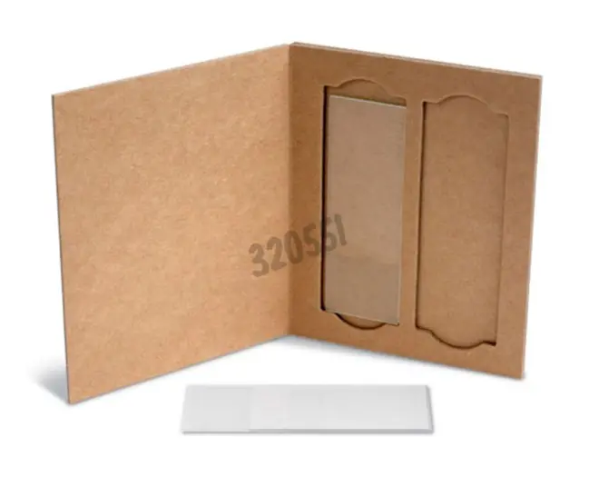 Pochette carton pour 2 lames - dimensions L x l x H (mm) : 103 x 79 x 5 -  Matériel de laboratoire