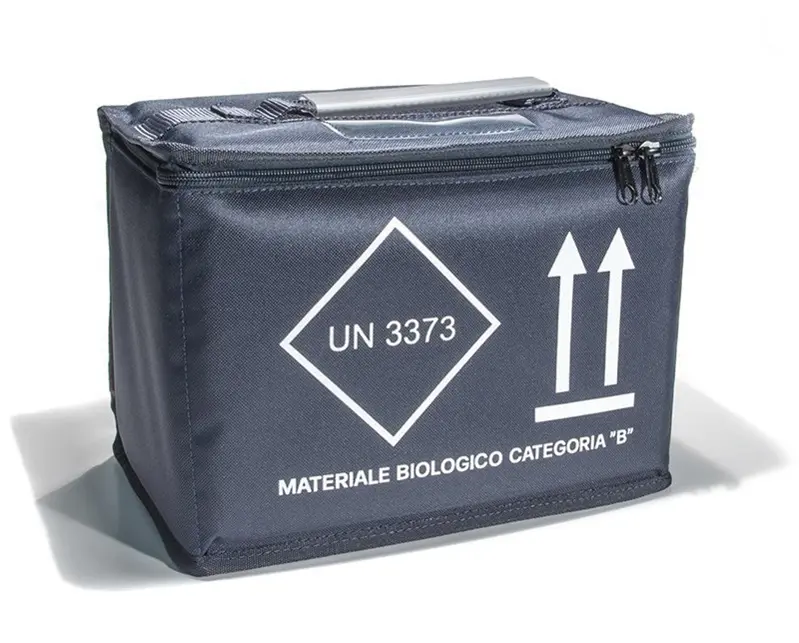 Transporttasche Für 6 Behälter - Referenz 390975 - Mit Tasche Für 4  Kältemittelelemente - Maße (Mm) : 420 X 300 X 380 - Labormaterial