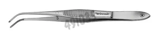 Pince en acier inoxydable Wironit - type Dumont - courbée - 105 mm -  Matériel de laboratoire