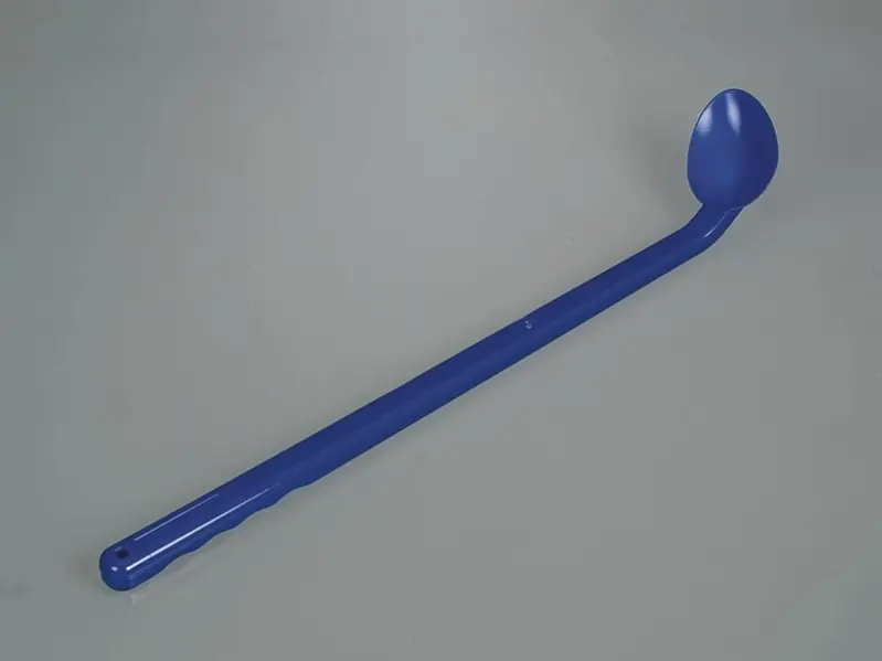 Cucchiaio angolato con manico lungo blu - volume 10 ml - confezione singola  - sterile - Strumentazione per laboratorio