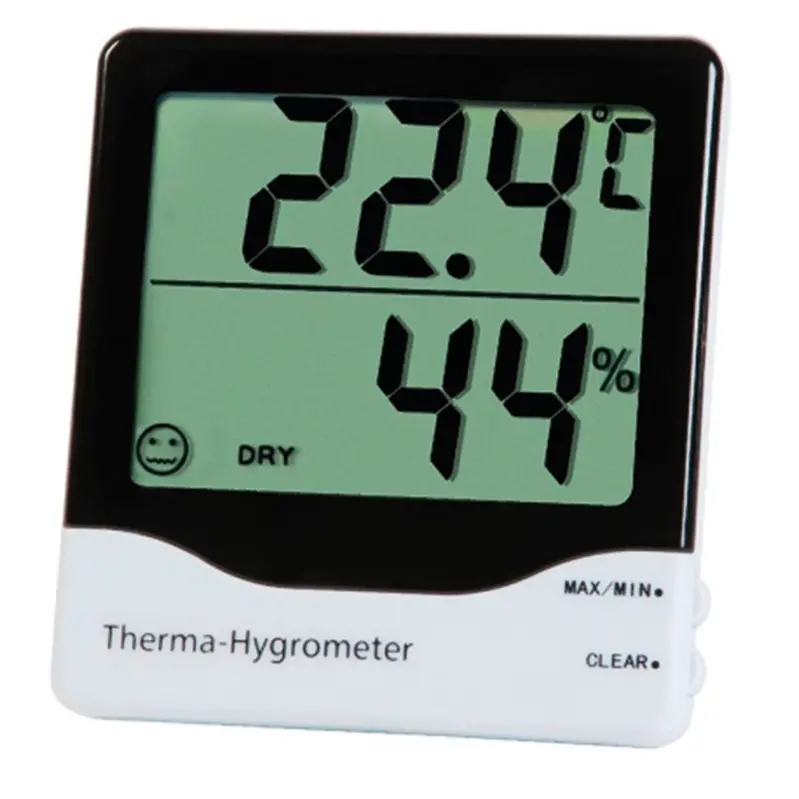 Thermo-hygromètre mural avec capteur interne et externe - Thermo-hygromètres  - Equipement - Matériel de laboratoire
