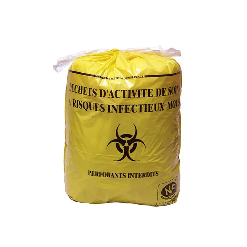Sacs biohazard en polypropylène - Sacs déchets / autoclave et fermetures -  Hygiène - Sécurité - Matériel de laboratoire